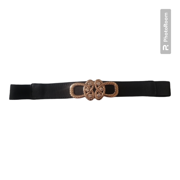 Women's Gold Buckle Waist Belt - Size XS - Picture 1 of 2